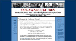 Desktop Screenshot of coldwarcultures.org